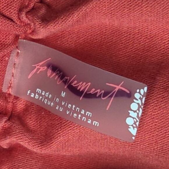 Free People Movement Red Coral Spring Trekker Cargo Zip Ankle Pants Womens M - Picture 6 of 6